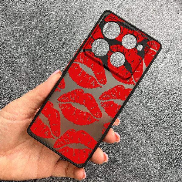 Чехол для Infinix Note 40 Pro X6850 с защитой камеры с красными губами