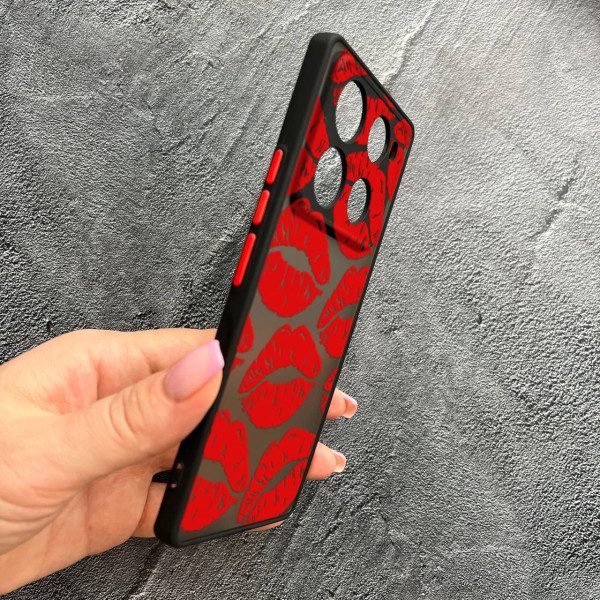 Чехол для Infinix Note 40 Pro X6850 с защитой камеры с красными губами