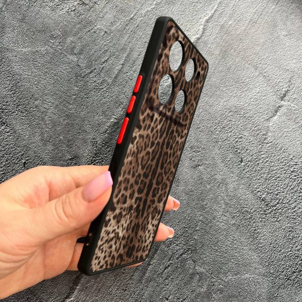 Чехол для Infinix Note 40 Pro X6850 с защитой камеры с леопардом классическим