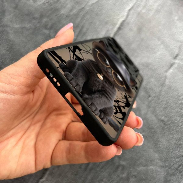 Чехол для Infinix Note 40 Pro X6850 с защитой камеры с котом в шляпе