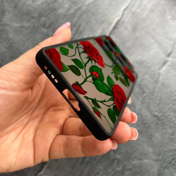 Чехол для Infinix Note 40 Pro X6850 с защитой камеры с цветами красные розы
