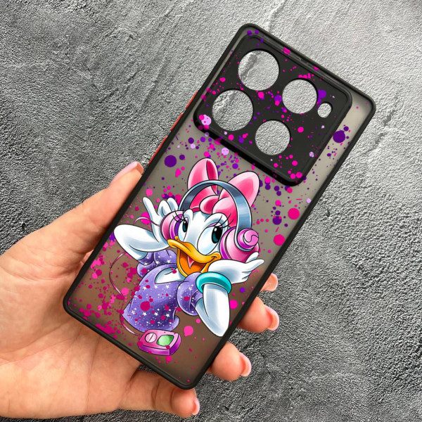Чехол для Infinix Note 40 Pro X6850 с защитой камеры детский с Дейзи