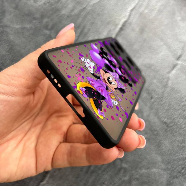Чехол для Infinix Note 40 Pro X6850 с защитой камеры детский с Минни Маус и воздушными шариками