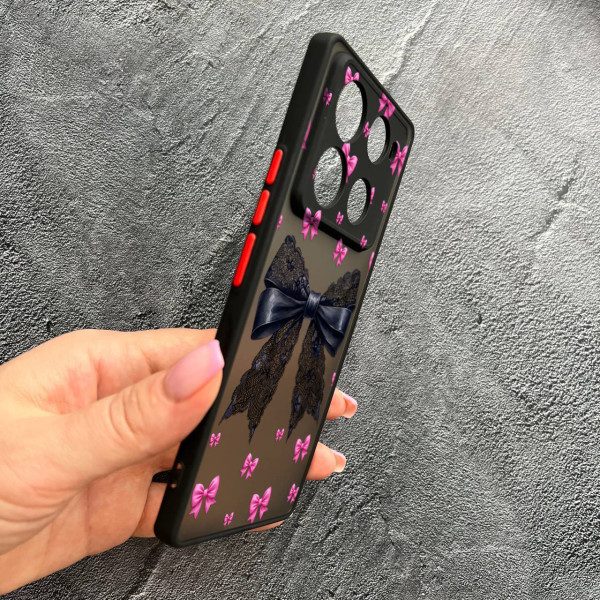 Чехол для Infinix Note 40 Pro X6850 с защитой камеры с бантиком