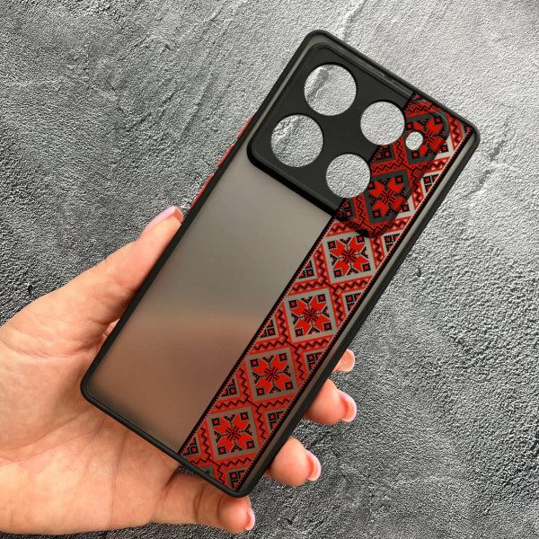 Чехол для Infinix Note 40 Pro X6850 с защитой камеры с вышиванкой Киевщина