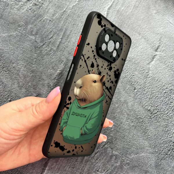 Чохол для Xiaomi Poco X3 NFC / Poco X3 Pro з захистом камери з капібарою