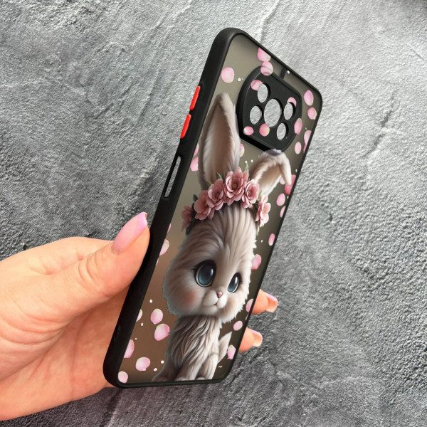 Чохол для Xiaomi Poco X3 NFC / Poco X3 Pro з захистом камери з зайчиком в пелюстках