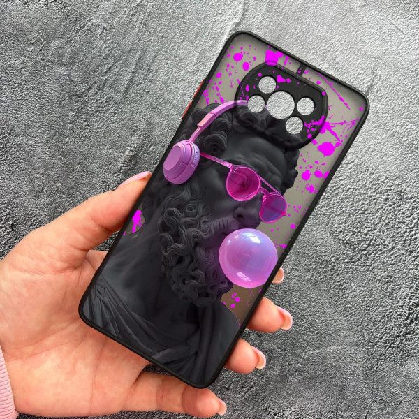 Чехол для Xiaomi Poco X3 NFC / Poco X3 Pro с защитой камеры с греческой скульптурой Давид