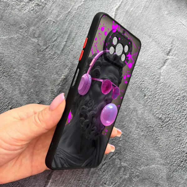 Чехол для Xiaomi Poco X3 NFC / Poco X3 Pro с защитой камеры с греческой скульптурой Давид