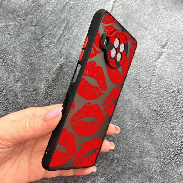 Чехол для Xiaomi Mi 10T Lite / Redmi Note 9 Pro 5G / Mi 10i 5G с защитой камеры с красными губами