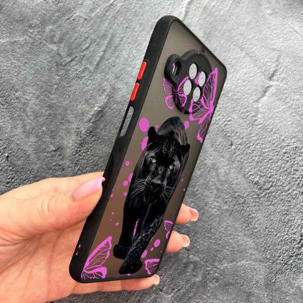 Чохол для Xiaomi Mi 10T Lite / Redmi Note 9 Pro 5G / Mi 10i 5G з захистом камери з пантерою та метеликами