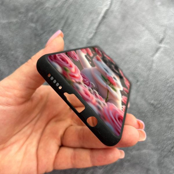 Чехол для Xiaomi Mi 10T Lite / Redmi Note 9 Pro 5G / Mi 10i 5G с защитой камеры с котом в цветах розах