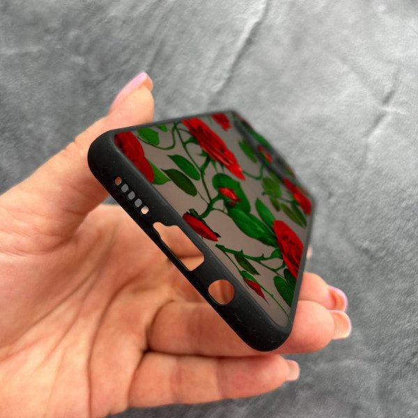 Чехол для Xiaomi Mi 10T Lite / Redmi Note 9 Pro 5G / Mi 10i 5G с защитой камеры с цветами красные розы