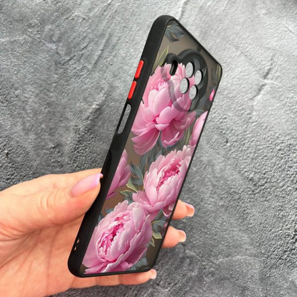 Чохол для Xiaomi Mi 10T Lite / Redmi Note 9 Pro 5G / Mi 10i 5G з захистом камери з квітами півоніями крупними