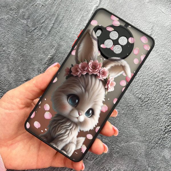 Чохол для Xiaomi Mi 10T Lite / Redmi Note 9 Pro 5G / Mi 10i 5G з захистом камери з зайчиком в пелюстках