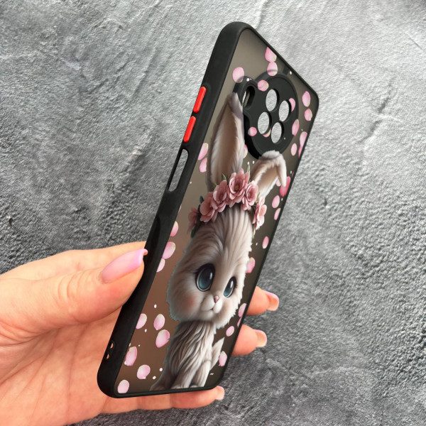 Чохол для Xiaomi Mi 10T Lite / Redmi Note 9 Pro 5G / Mi 10i 5G з захистом камери з зайчиком в пелюстках