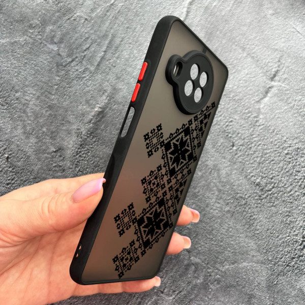 Чохол для Xiaomi Mi 10T Lite / Redmi Note 9 Pro 5G / Mi 10i 5G з захистом камери з вишиванкою чорна українська