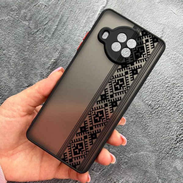 Чохол для Xiaomi Mi 10T Lite / Redmi Note 9 Pro 5G / Mi 10i 5G з захистом камери з вишиванкою чорна оригінальна