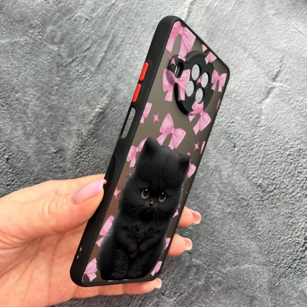 Чохол для Xiaomi Mi 10T Lite / Redmi Note 9 Pro 5G / Mi 10i 5G з захистом камери дитячий з котиком та бантиками