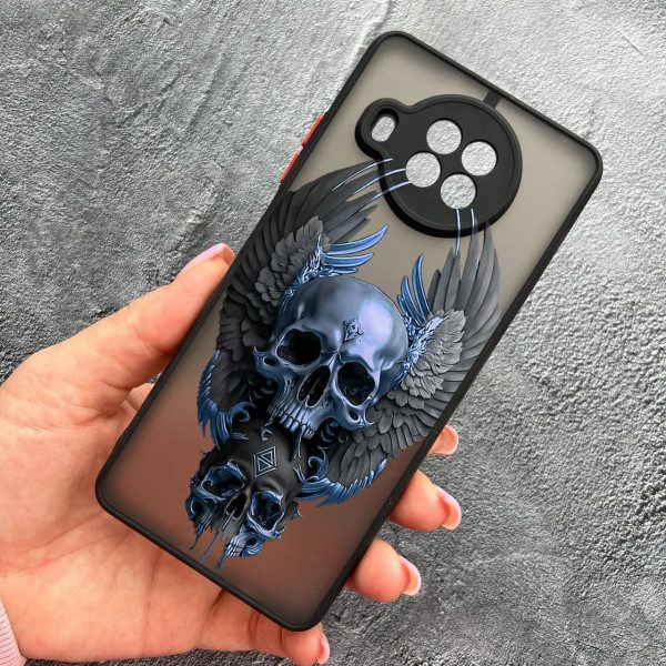 Чехол для Xiaomi Mi 10T Lite / Redmi Note 9 Pro 5G / Mi 10i 5G с защитой камеры с черепом и крыльями