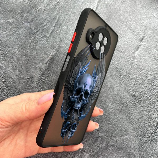 Чехол для Xiaomi Mi 10T Lite / Redmi Note 9 Pro 5G / Mi 10i 5G с защитой камеры с черепом и крыльями