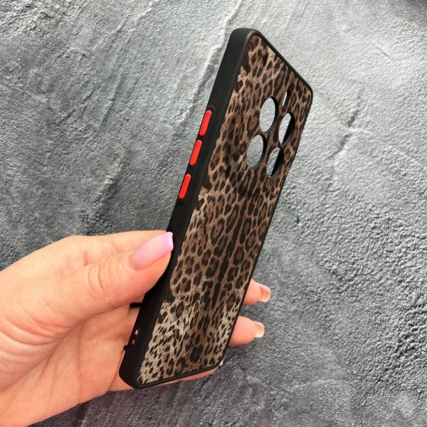 Чехол для Realme 12 pro 5G с защитой камеры с леопардом классическим