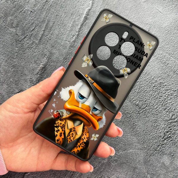 Чехол для Realme 12 pro 5G с защитой камеры с Дональдом Даком
