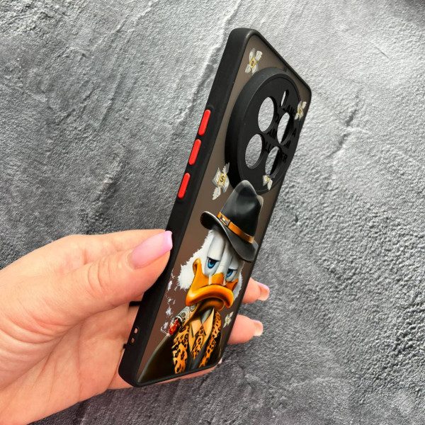 Чехол для Realme 12 pro 5G с защитой камеры с Дональдом Даком