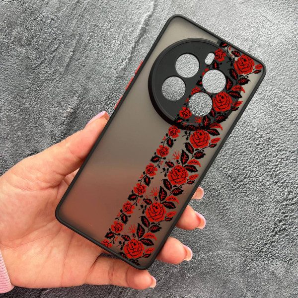 Чехол для Realme 12 pro 5G с защитой камеры с вышиванкой Донеччина