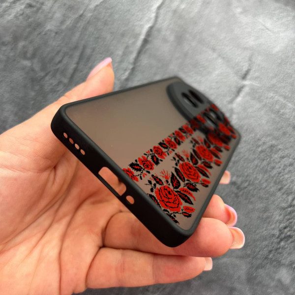 Чехол для Realme 12 pro 5G с защитой камеры с вышиванкой Донеччина