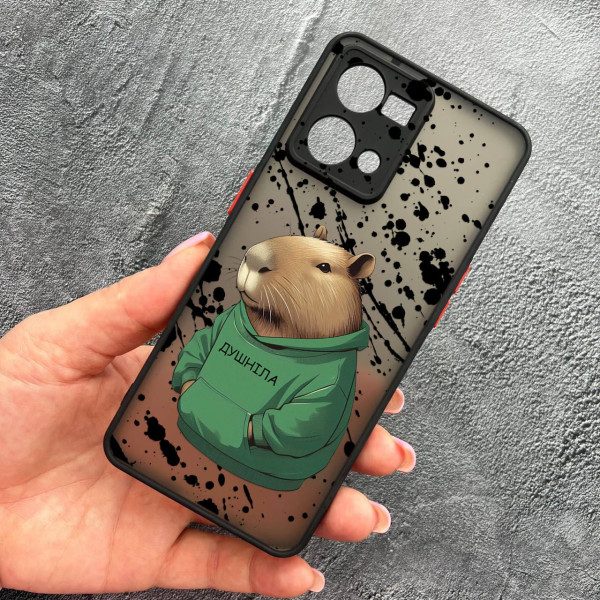 Чохол для Oppo Reno 7 4G з захистом камери з капібарою