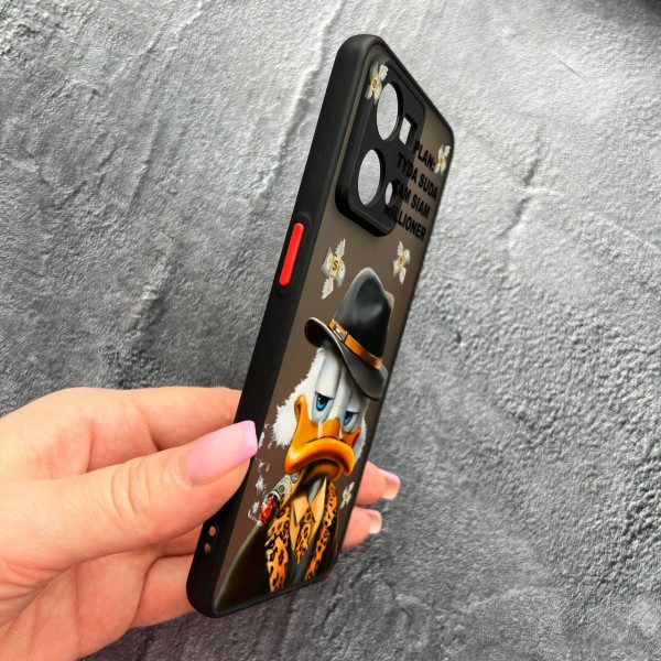 Чехол для Oppo Reno 7 4G с защитой камеры с Дональдом Даком
