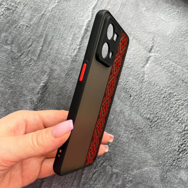Чехол для Oppo Reno 7 4G с защитой камеры с вышиванкой Киевщина