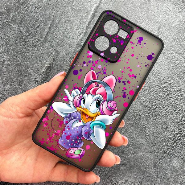 Чехол для Oppo Reno 7 4G с защитой камеры детский с Дейзи
