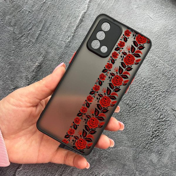 Чехол для Oppo A74 4G с защитой камеры с вышиванкой Донеччина