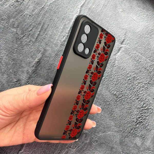 Чехол для Oppo A74 4G с защитой камеры с вышиванкой Донеччина