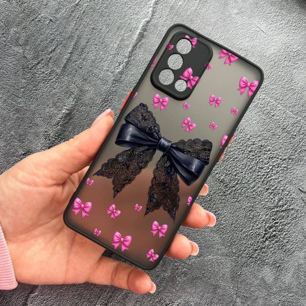Чохол для Oppo A74 4G з захистом камери з бантиком