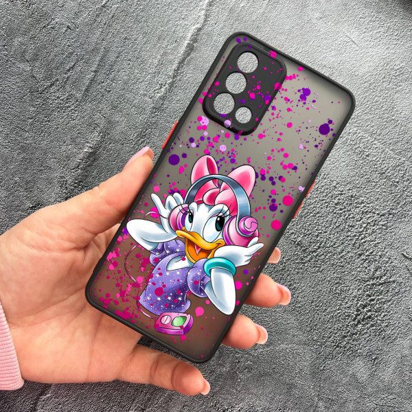 Чехол для Oppo A74 4G с защитой камеры детский с Дейзи