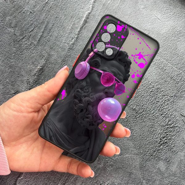 Чехол для Oppo A74 4G с защитой камеры с греческой скульптурой Давид