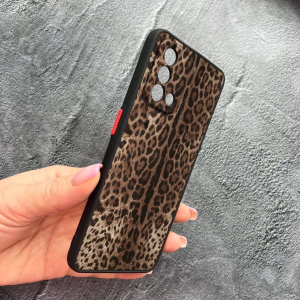 Чохол для Oppo A74 4G з захистом камери з леопардом класичним