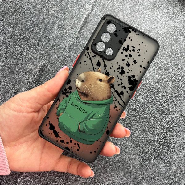 Чохол для Oppo A74 4G з захистом камери з капібарою