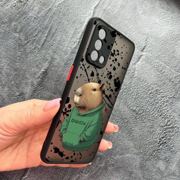 Чохол для Oppo A74 4G з захистом камери з капібарою