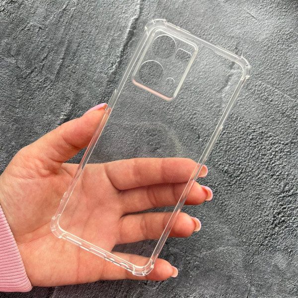 Чехол для Oppo Reno 7 4G с защитой камеры противоударный прозрачный силиконовый чехол без дизайна