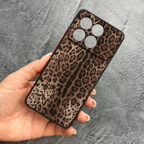 Чохол для Xiaomi Poco F6 Pro з захистом камери з леопардом класичним