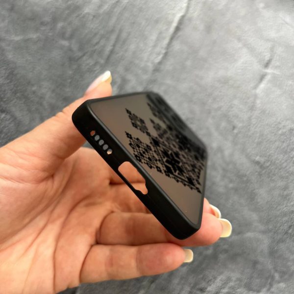 Чехол для Xiaomi Poco F6 Pro с защитой камеры с вышиванкой черная украинская