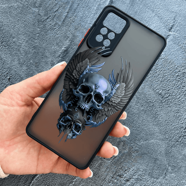 Чохол для Xiaomi Redmi Note 11 Pro / Xiaomi Redmi Note 12 Pro 4G з захистом камери з черепом та крилами