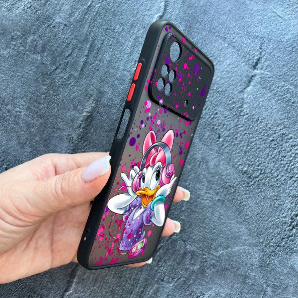 Чехол для Xiaomi Poco M4 Pro 4G с защитой камеры детский с Дейзи