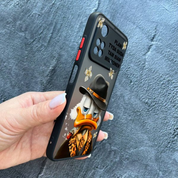 Чохол для Xiaomi Poco M4 Pro 4G з захистом камери з Дональдом Даком