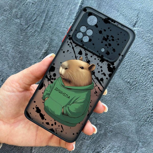 Чохол для Xiaomi Poco M4 Pro 4G з захистом камери з капібарою