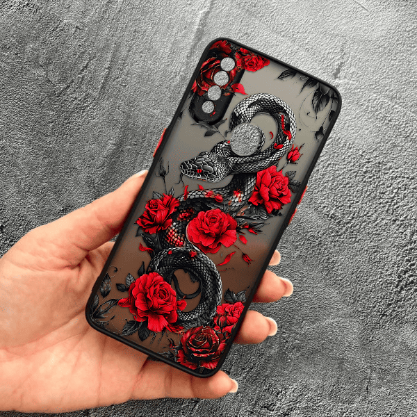 Чехол для Oppo A31 с защитой камеры со змеей в цветах